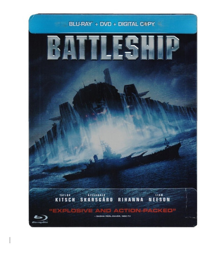 Battleship Steelbook 2012 Liam Neeson Pelicula Blu-ray + Dvd