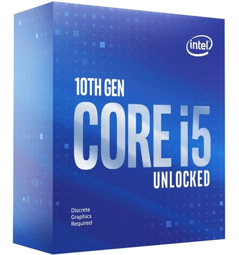 Imagen 3 de 5 de Microprocesador Intel Core i5 10600KF BX8070110600KF de 6 núcleos y 4.1GHz de frecuencia sin gráficos integrados