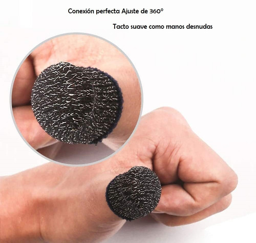 2 Pack Guantes De Dedo Gaming A Prueba De Sudor