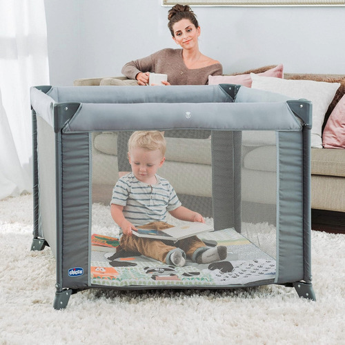 Cuna corral viaje Chicco Tot Quad Honey Bear color gris