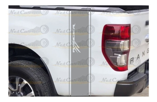 Sticker Ranger Franjas Costado De Batea Pick Up Calcas Mod09