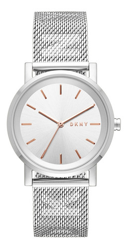 Reloj pulsera DKNY NY2621 con correa de acero color plateado