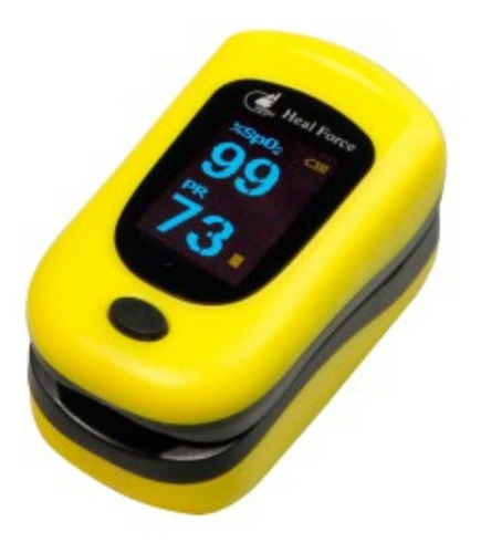 Oxímetro de pulso para dedo Heal Force Prince-100B amarillo/negro