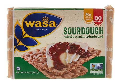 Pan Crujiente De Grano Integral Wasa Sourdough, 9.7 Onzas
