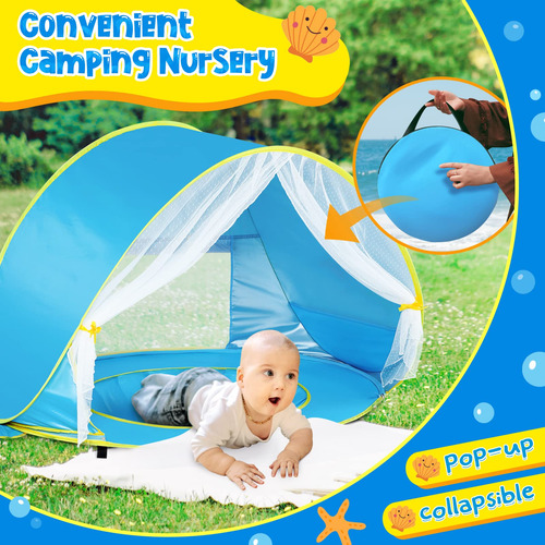 Tienda De Playa Para Niños Pequeños Color Azul Amarillo
