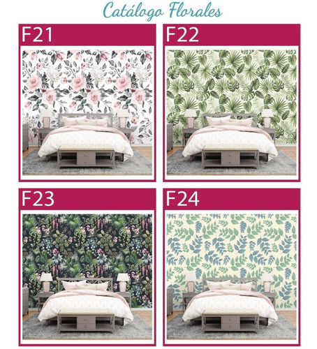 Imagen 10 de 10 de Vinilos Decorativos Mural Pared Flores, Floral