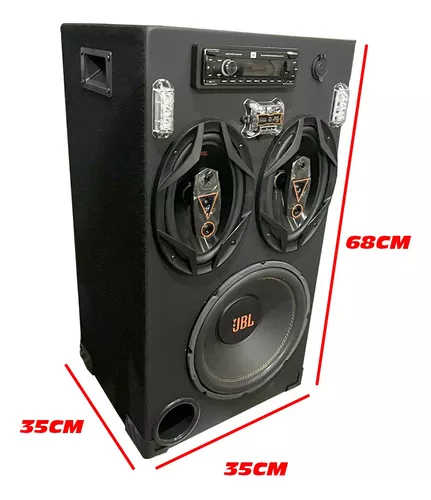 Caixa Bob Ativa 6x9 Jbl C/ Bateria 120 Rms + Bluetooh, Usb - R$ 1.027