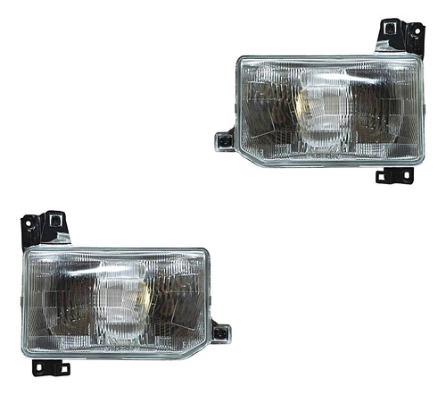 Par Juego Faros Nissan Pu 720 1992 - 1993 C/ Ajustes Tyc Bsj