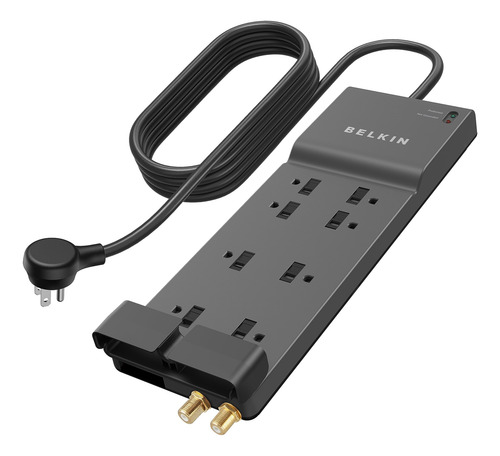 Belkin Be108230-12 Supresor De Picos, 8 Salidas, 3 Líneas De