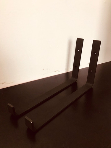 Imagen 6 de 7 de Mensulas De Hierro Estantes Pared 30x15