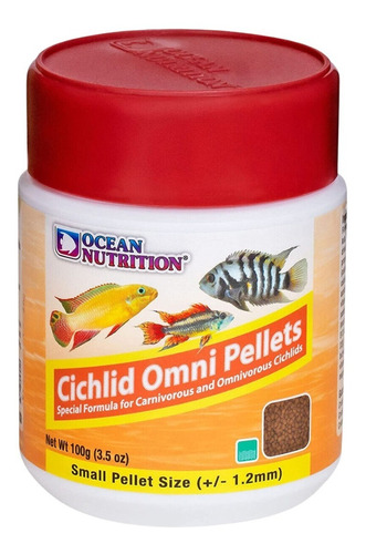 Alimento Ciclido Cichlid Omni Pellet Ocean Nutrition 100g  S