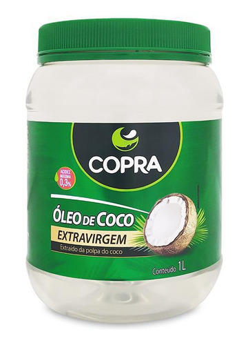 Óleo De Coco Extra Virgem 1 Litro