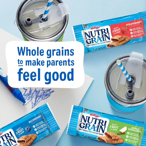 Kellogg's Nutri-grain - Barras Horneadas Suaves De Desayuno,