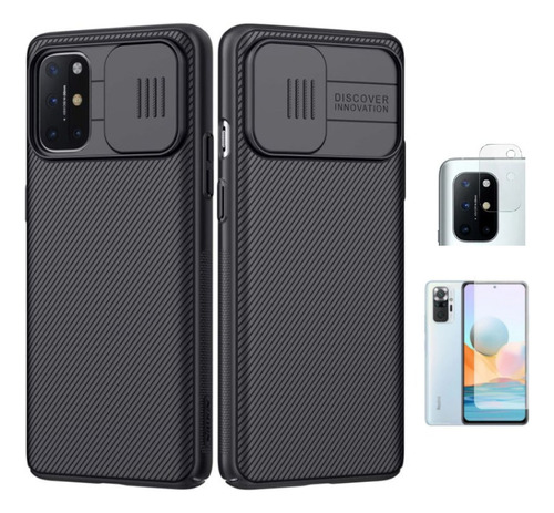 Para Oneplus 8t - Case Funda Nillkin Camshield + Vidrios