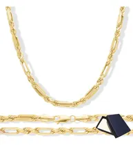 Comprar Cadena Torsal Torzal Figaro Oro 10k 55cm 4mm Hombre Italy Gruesa Hombre Oro Puro 10k Cadena Oro Italiano Italy Hombre Mujer Gruesa Oro 10k Oro Regalo Novio Novia Oro Italiano Cadena Italy 10k Torsal