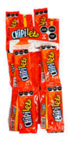 Paleta Chipileta Caramelo Sabor Naranja 20 Pzas