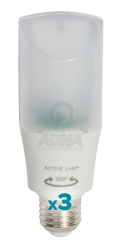 Lampara Led Con Sensor De Movimiento 9w E27 Luz Neutra X3