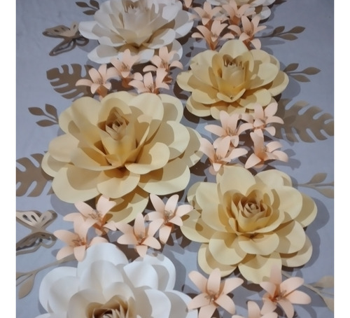 Flores Gigantes De Papel Kit X 10