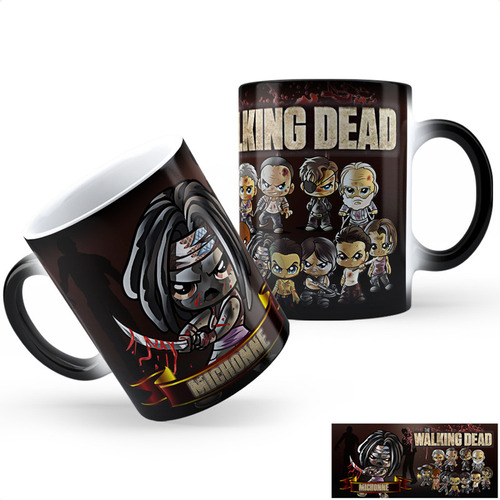 Taza Mágica The Walking Dead Michonne Calidad