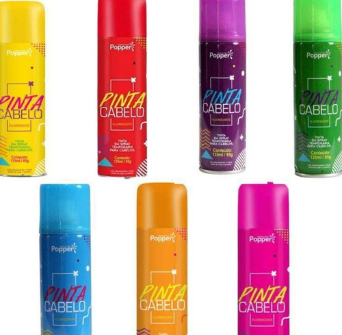 Tinta Spray Colorido Cabelo Fluorescente Cor Sortida 135ml