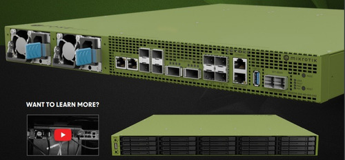 Mikrotik Servidor Rose (rds) Rds2216-2xg-4s+4xs-2xq 2*100gb