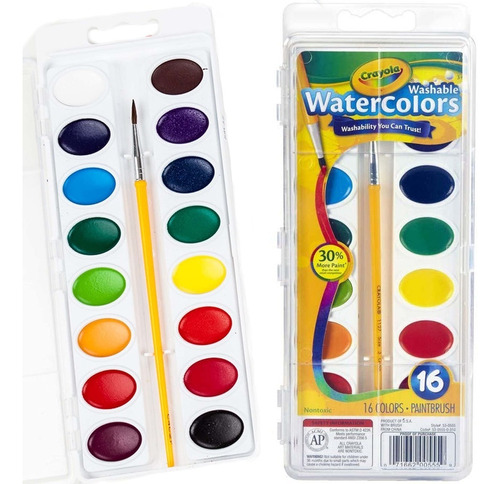 Acuarelas Crayola 16 Colores