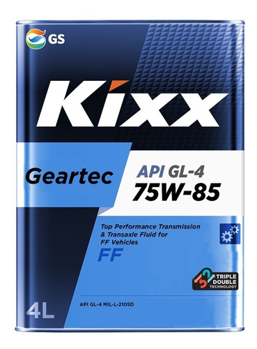 Aceite Transmisión Estánd. Kixx Geartec Gl-4 75w-85, 4l/4p 