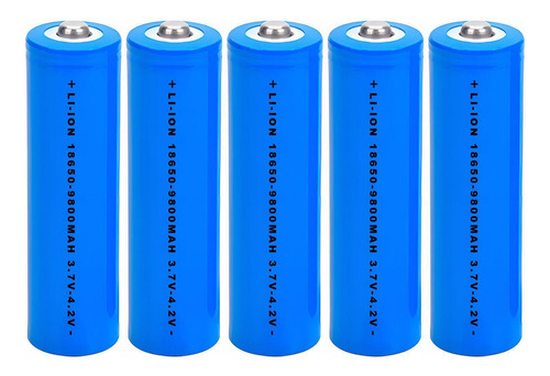 Kit 6 Baterias 18650 9800mah 4.2v Recarregáveis Para Rádios