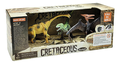 Juguete Dinosaurios De Goma Para Niños, 3 Piezas
