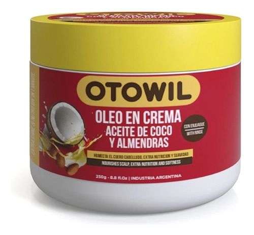 Otowil Máscara Capilar Coco Y Almendras + Nutrición X250gr