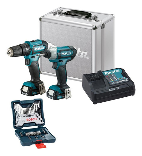 Kit Clx228sax Furadeira Hp333d Chave Impacto Td110d Makita