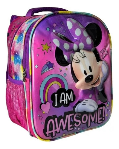 Mochila Pequeña Preescolar Ruz Dinsey Minnie Mimi Niña Awes Coleccion Color Rosa