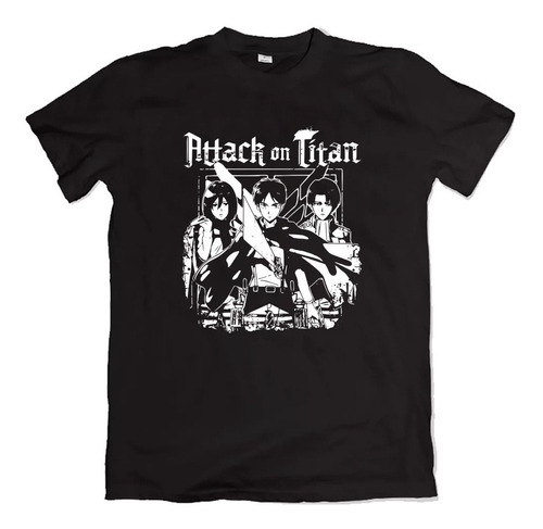 Remera Attack On Titan Shingeki No Kyojin Anime Modelo 4