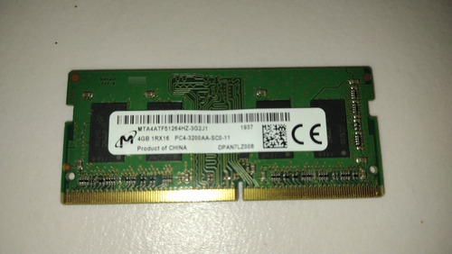 Memoria Ram 4 Gb Ddr4 Pc4 3200 Micron