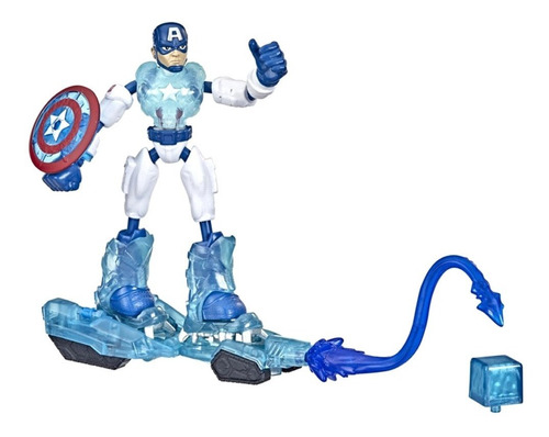 Figura Marvel Bend And Flex Missions Capitan America F5868