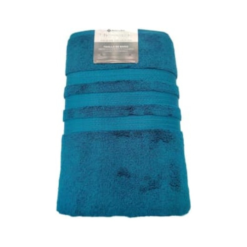 Toalla Para Baño Azul Antibacterial 76x147 Cm Premium