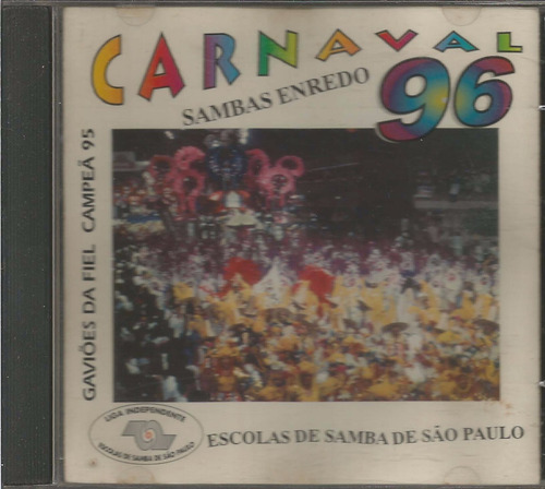 Carnaval 96 Cd Sambas Enredo Escolas De Samba São Paulo