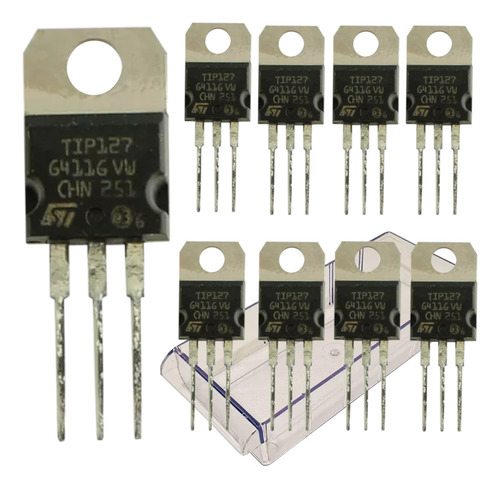Transistor Darlington Tip127 (8 Peças) Tip 127 Ip127 P127