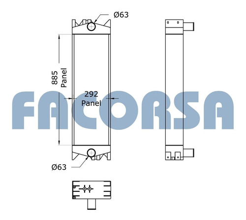 Imagen 2 de 4 de Radiador Grupo Electrógeno Perkins 1306 E87tag6 320hp