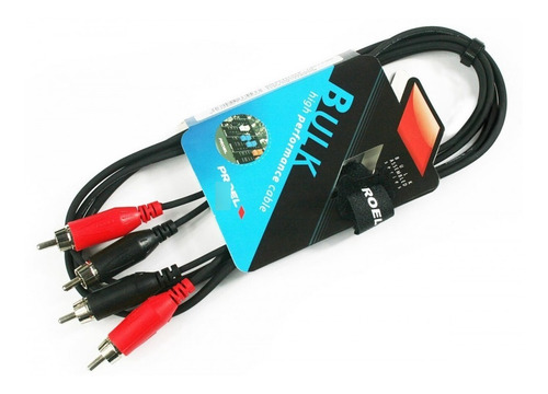 Imagen 1 de 1 de Extensión De 3 Mts De 2 Rca Machos A 2 Rca Machos Bulk545lu3