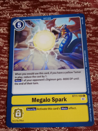 Megalo Spark - Dimensional Phase (bt11) Carta Digimon
