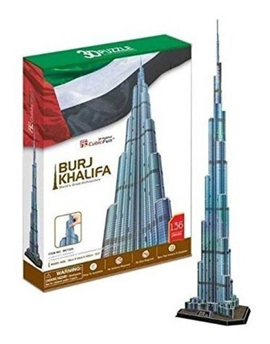 Burj Khalifa Dubai Cubicfun Arquitectura Rompecabezas 3d