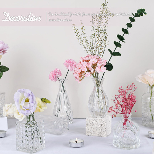 Conjunto De 24 Vasos De Vidro Tbwind, Pequenos Vasos De Flor