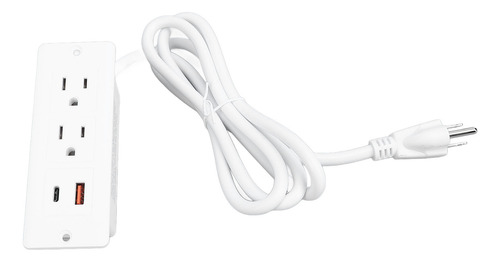 Enchufe De Escritorio Empotrado, 2 Enchufes, 1 Usb C, 1 Usb