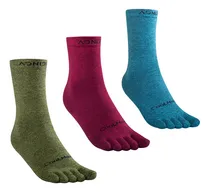 Comprar Set X3 Medias Con Dedos Altas Coolmax - Tiwaz Store