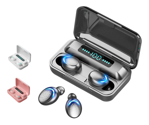 Audífonos Tws Bluetooth 5.0 Táctiles Ipx7 Con Caja De Carga