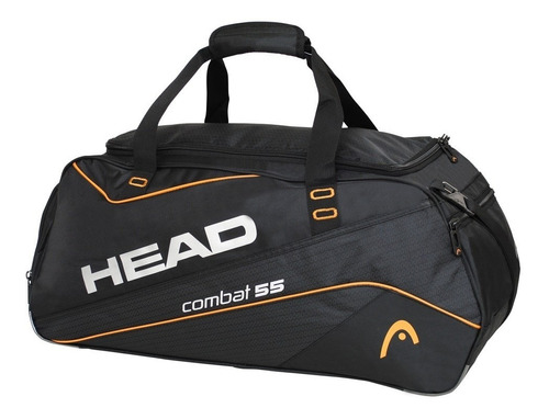 Bolso Deportivo Combat 55 Negro Naranjo Head  