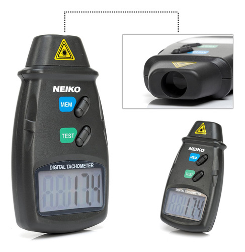 Tacómetro Digital Neiko 20713a, Medidor De Revoluciones Láse