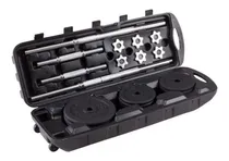 Comprar Kit De Mancuernas De 100lb Pesas Discos Barra Recta Promocio