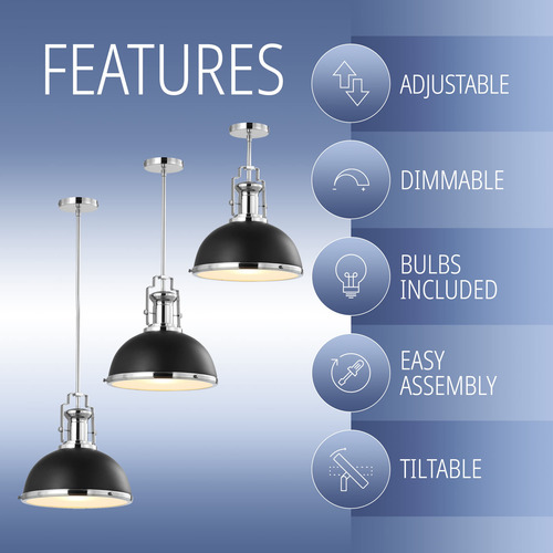 Kitchen Pendant Jonathan Y Jyl9536b Homer 13 Vintage Led